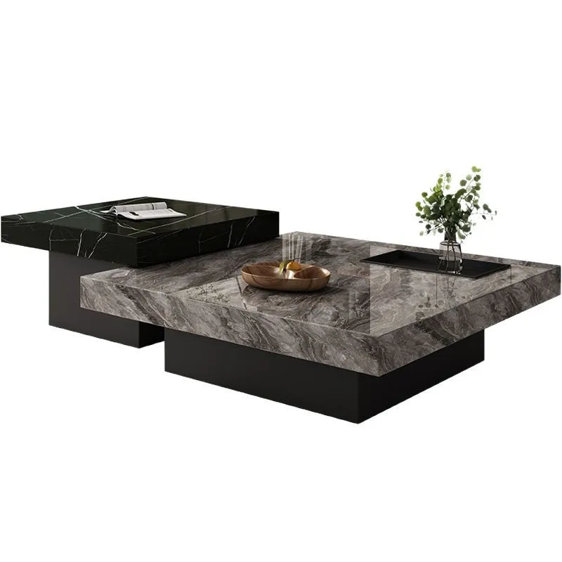 

Italian minimalist rock slab coffee table, living room home modern minimalist small side table