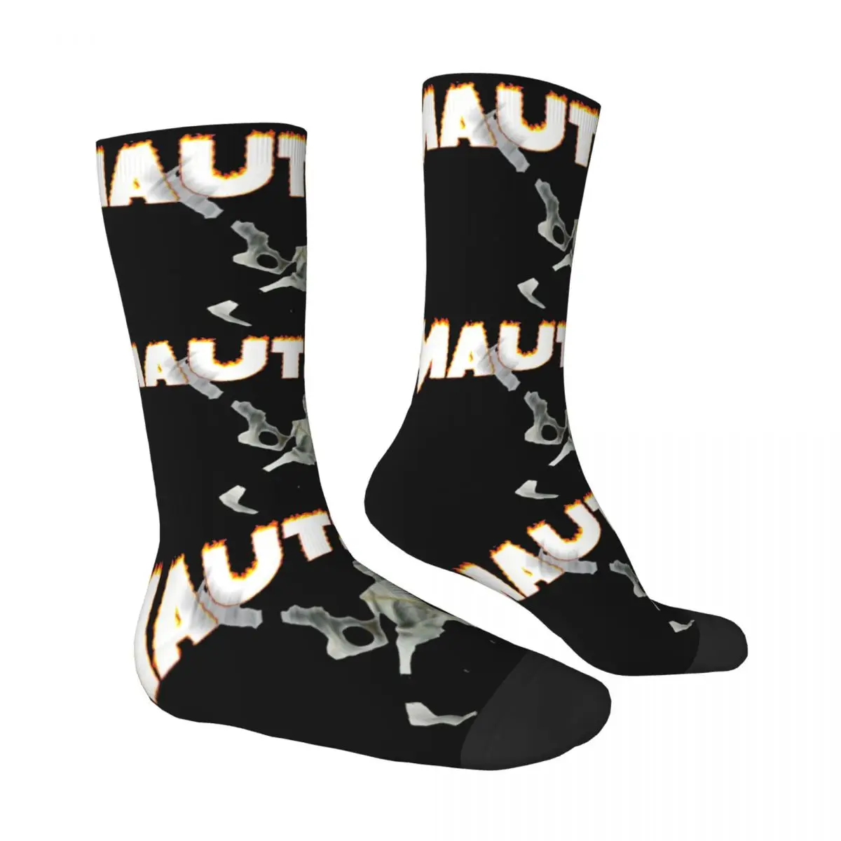 Autism Skeleton Meme Socks Autumn Stockings Retro Men Comfortable Socks Design Outdoor Non Slip Socks