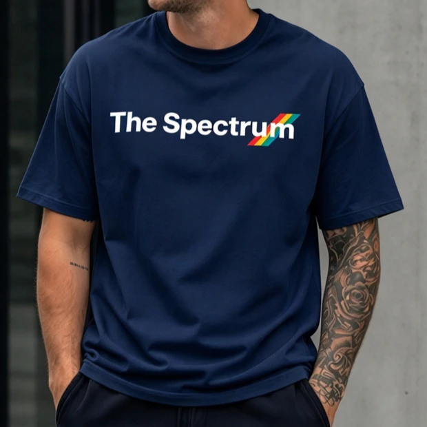 Vintage The Spectrum Rainbow Logo TShirt Men Retro Computer Nerd Gift Short Sleeve Cotton Streetwear Unisex Tee Harajuku Y2k Top
