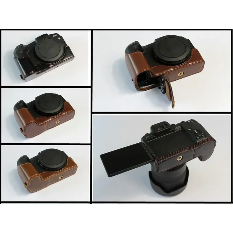 

Genuine Real Leather Half Camera Case Grip hand strap for Canon EOS RP