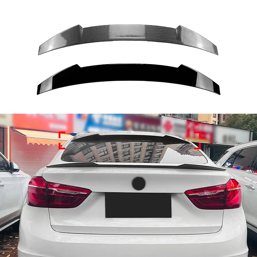 Adatto per BMW X6 F16 2015-2019 Modifica transfrontaliera esterna dello spoiler posteriore dell'ala superiore