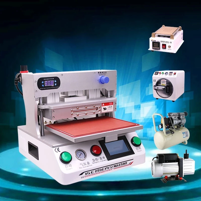 Vacuum Laminating Machine for Flat Curved Screen Separate Mobile Phone Screen Separation and Deforming All-in-one Machine