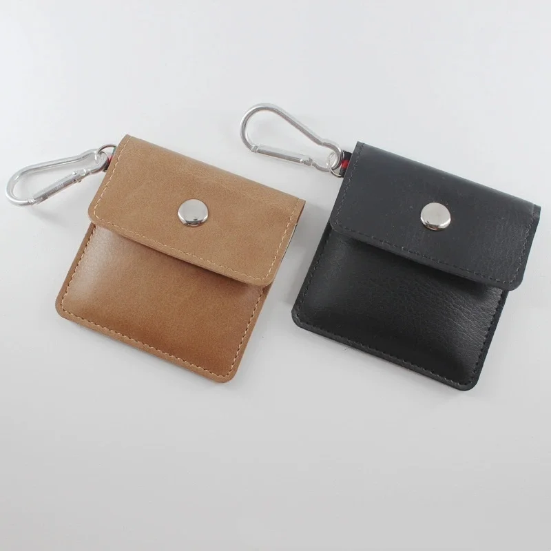 

PU Leather Smoke Ash Bag with Keychain - Aluminum Foil Lining, Portable Sealed Ashtray Pouch for Car Outdoor Camping Travel