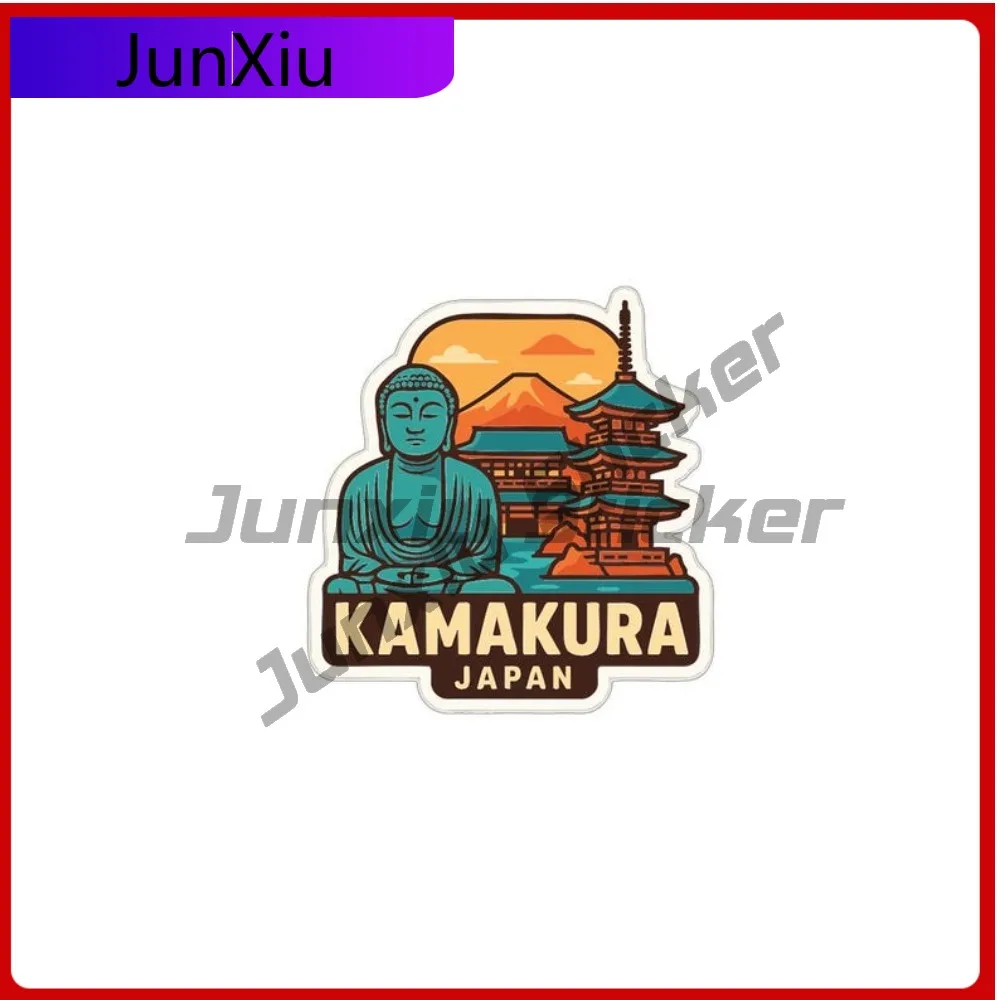 

Kamakura Japan City Vacation Sticker Vinyl Scratch-proof Decal Suv Decals Motorcycle Helmet Windshield Guitar Suv Motocross Phon