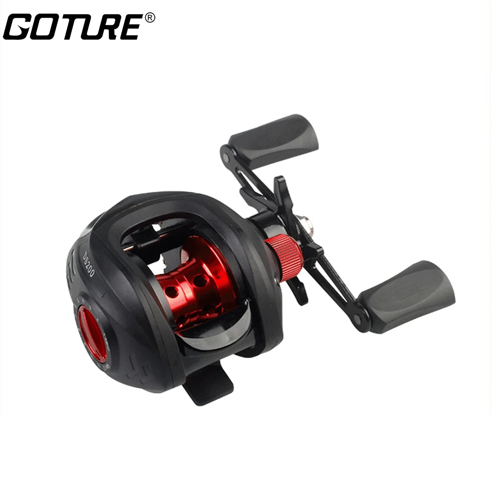 Goture Baitcasting Reel 7.2:1 High Speed Long Shoot Prevent Line Tangling Fishing Reel Fresh Saltwater Reel Fishing Carp Wheel