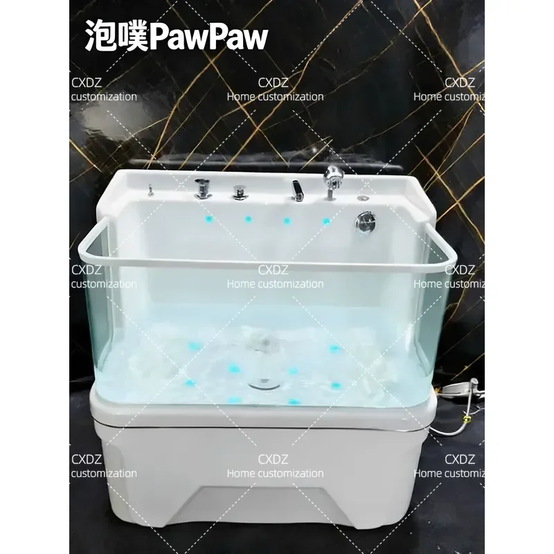 Pet Bath Tub for Cats and Dogs SPA Machine Milk Medicinal Bath Small Dog Shower Swimming Tank