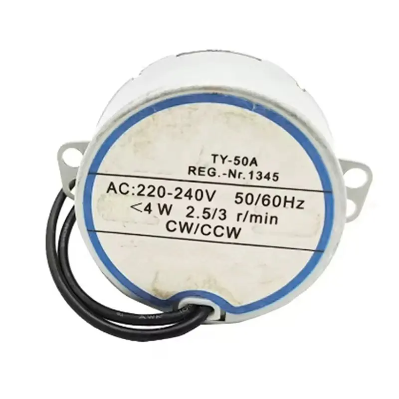 AT44-3X Ac Motor AC 220-240V TY-50A Oscillating Synchronous Motor Shake Heads ,50 60Hz,Fan Parts Accessories Induction Motor