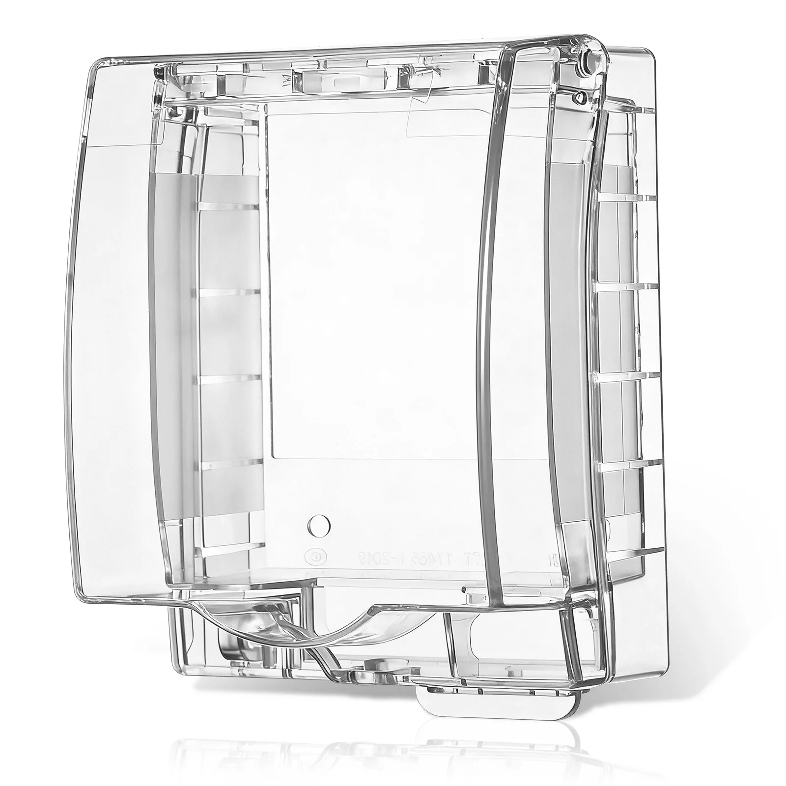 Waterproof Socket Cover Transparent Plastic Lockable Splashproof Protector for 86 Wall Switch Bathroom Kitchen Electrical Outlet