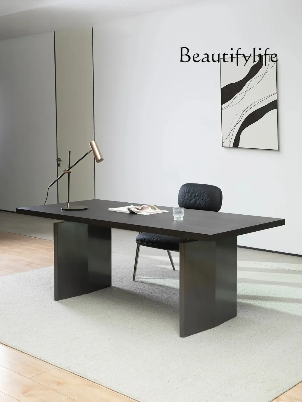 NEW Light Luxury Minimalist Desk Office Desk Italian Simple Modern Study Living Room Large Workbench