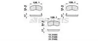 AB0402 front brake pad for SUBARU IMPREZA SUBARU IMPREZA AWD 1.8 IAWD IAWD 92 00 LEGACY