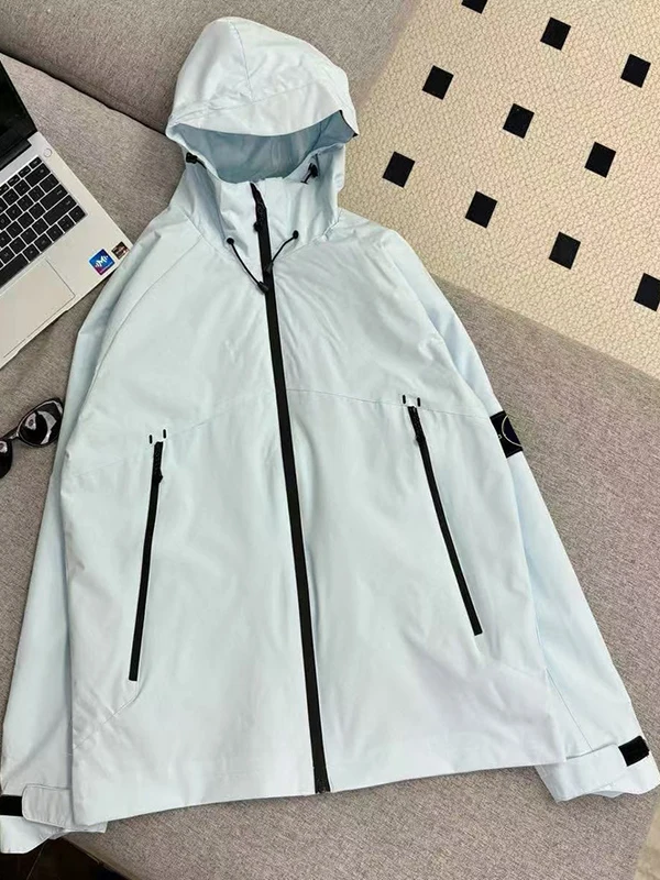 

YFSTONE Trendy Couple Outdoor Windproof Jaet Waterproof Polyester Nylon Cosite Fiber Men's Hooded Coat Youth Summer