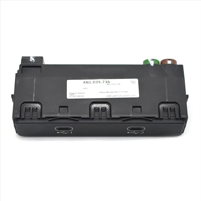 AU34 Car Center Console Type-C Dual Charging Socket Module Unit 4N1035736 4N1 035 736 Suitable for A6 Allroad 2019-2024