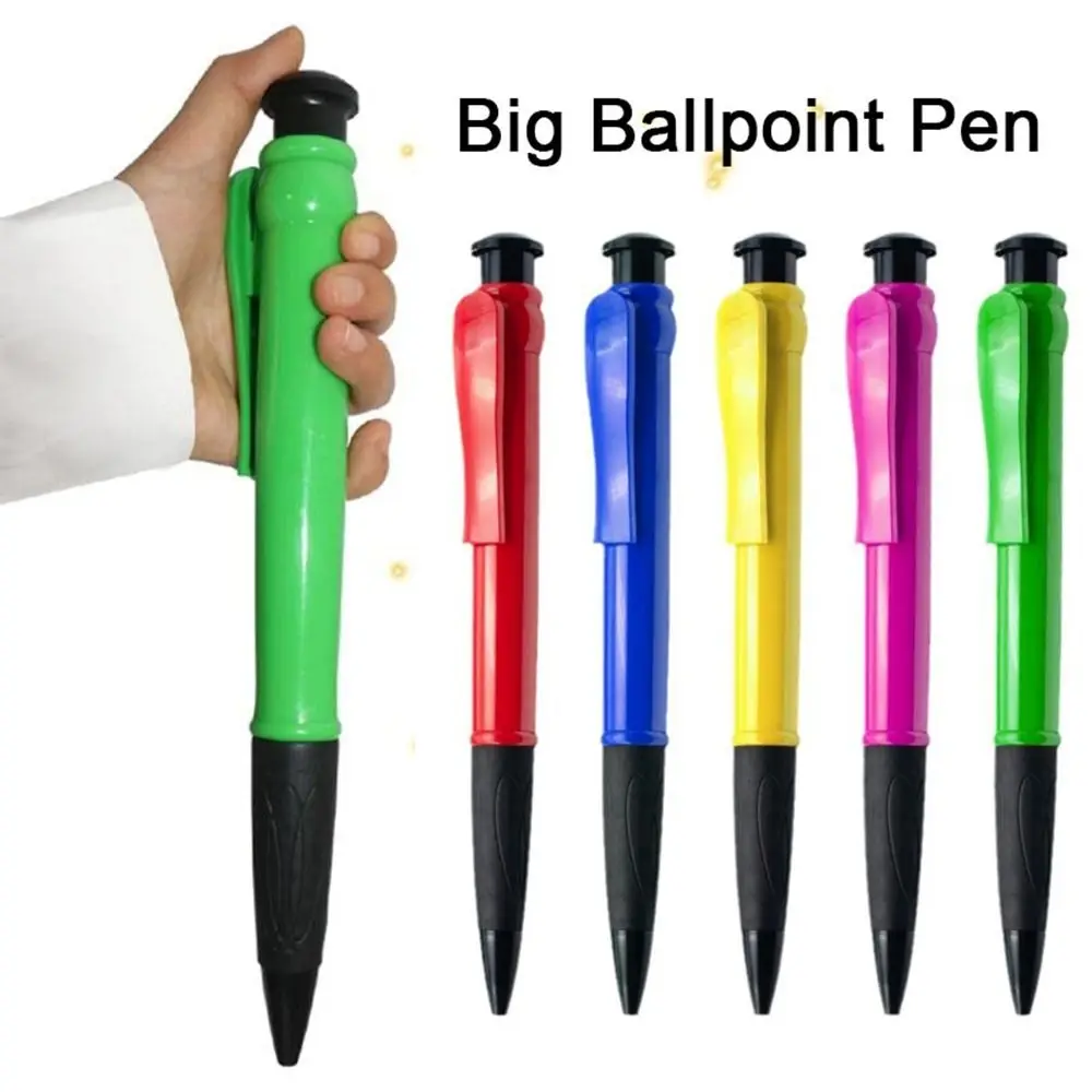 

New Plastic Big Ballpoint Pen Large Fun Gift Oversize Writting Pen Novelty Toy Creative Huge Neutral Pen School Office