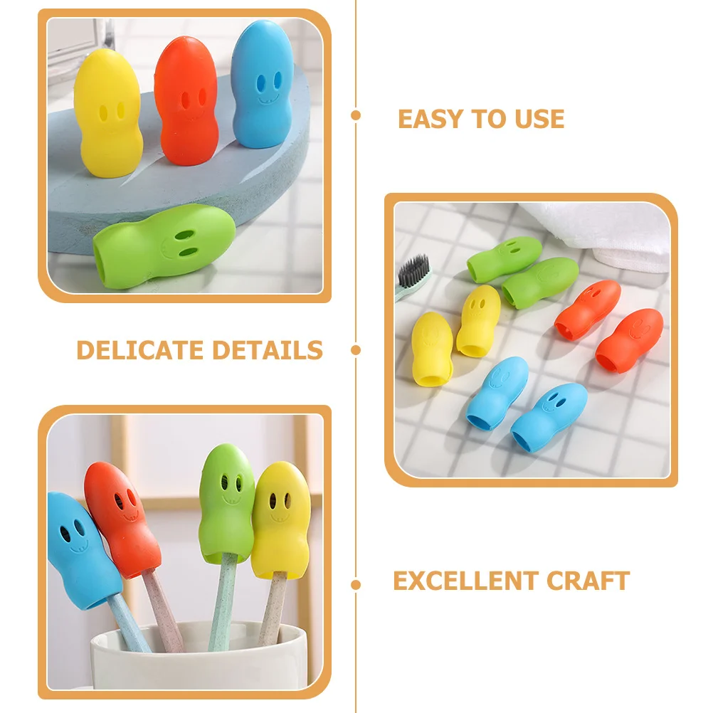 

20Pcs Silicone Toothbrush Head Cover Cap Universal Fit for Travel Home Outdoor Protection Lightweight Small Size Easy to Use
