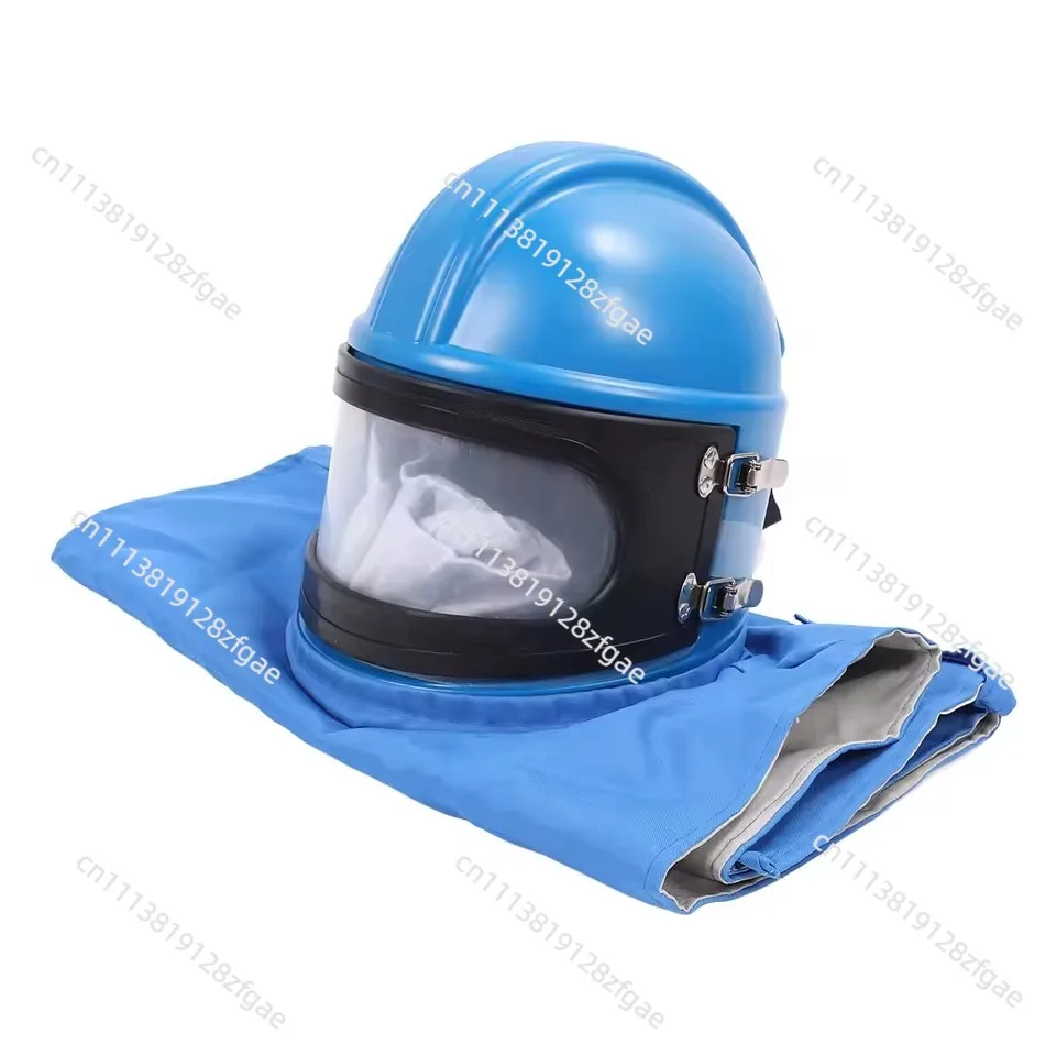 New canvas sandblasted helmet, large field of view curved helmet with shoulder