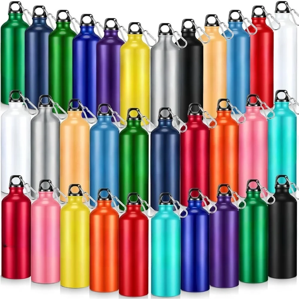 

Multicolored 32 Pcs Aluminum Water Bottle Thank You Gifts for Coworker Employee Appreciation Inspirational Sports Water