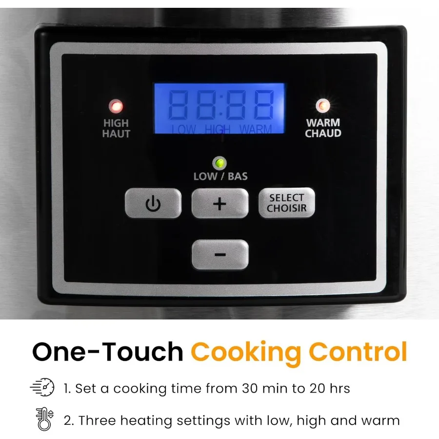 Программируемая мультиварка на 6 литров с силиконовыми вкладышами 2 в 1 для домашней кухни, подогреватель еды для мультиварки с цифровым таймером