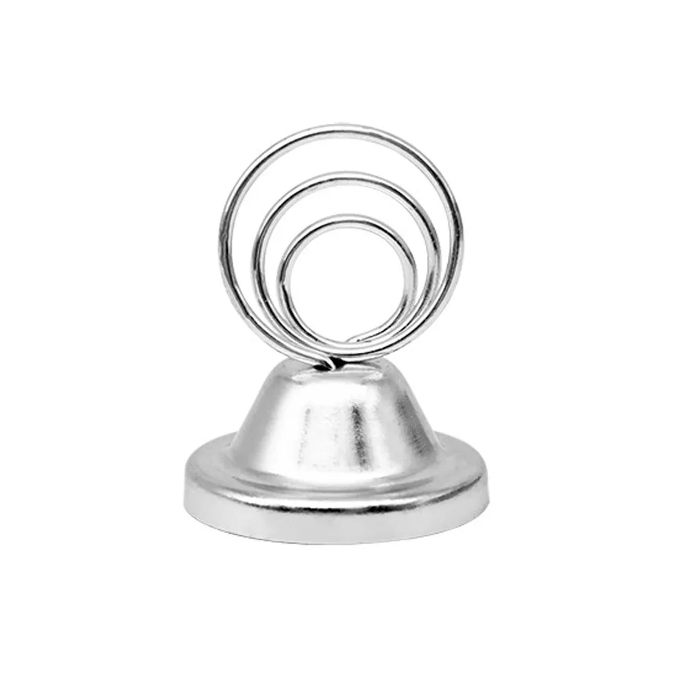 

4pcs Memo Clip Stainless Steel Note Holder Elegant Portable Table Number Holder Rustproof Menu Clip Wedding Banquet