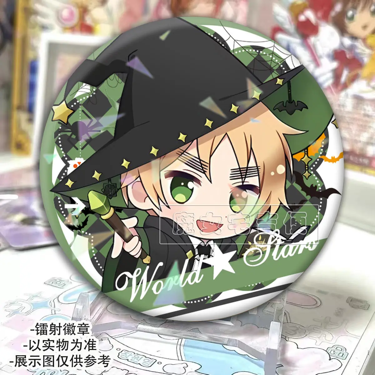 محور القوى hetalia ، APH وانغ ياو آرثر كيركلاند الملابس BagLapel تذكارية لينة زر قبعة الزخرفية 58 مللي متر شارة جمع هدية