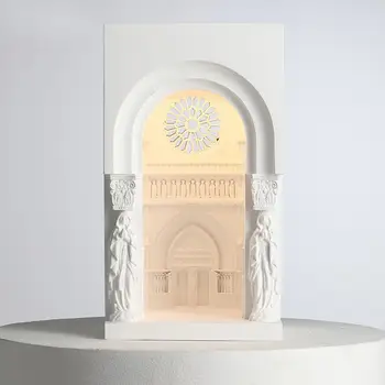 嵌入式石膏角燈感應壁燈創意家居裝飾石膏壁燈樓梯間門廳背景照明 8 最佳銷售 石膏燈 - №2