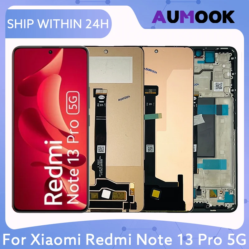 LCD Display For Xiaomi Redmi Note 13 Pro 5G Touch Screen Digitizer Assembly Panel 2312DRA50C 2312CRAD3C 2312DRA50G 2312DRA50I