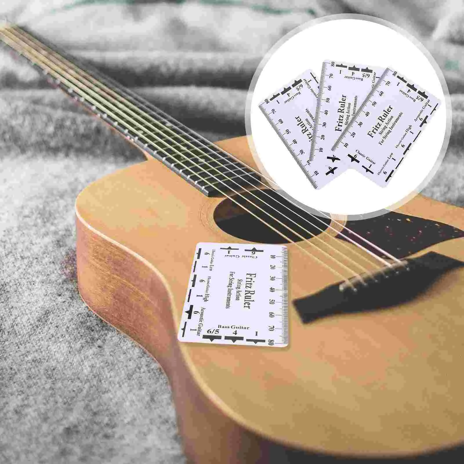 Electric Guitar Gauge Measurer String Ruler Guitars Musical Instrument Supplies Acoustic Action Neck