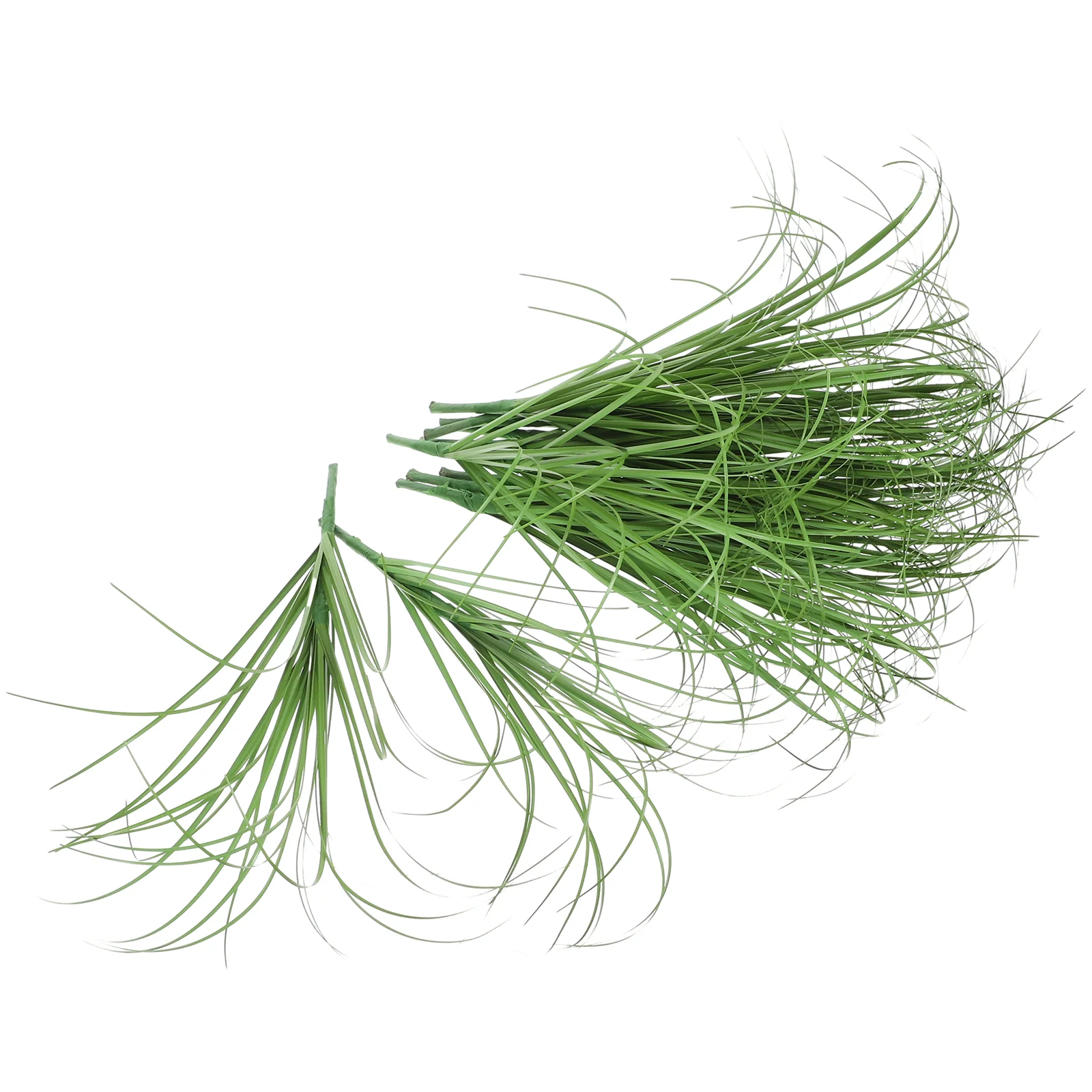 12 Pcs Shrub Artificial Green Stem Fake Plants Mini Plastic Grass Model Adornments