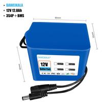 Original NEW Portable Super 12V 12800mah Battery Rechargeable Lithium Ion Battery Pack Capacity DC 12.6v 30Ah CCTV Cam Monitor +