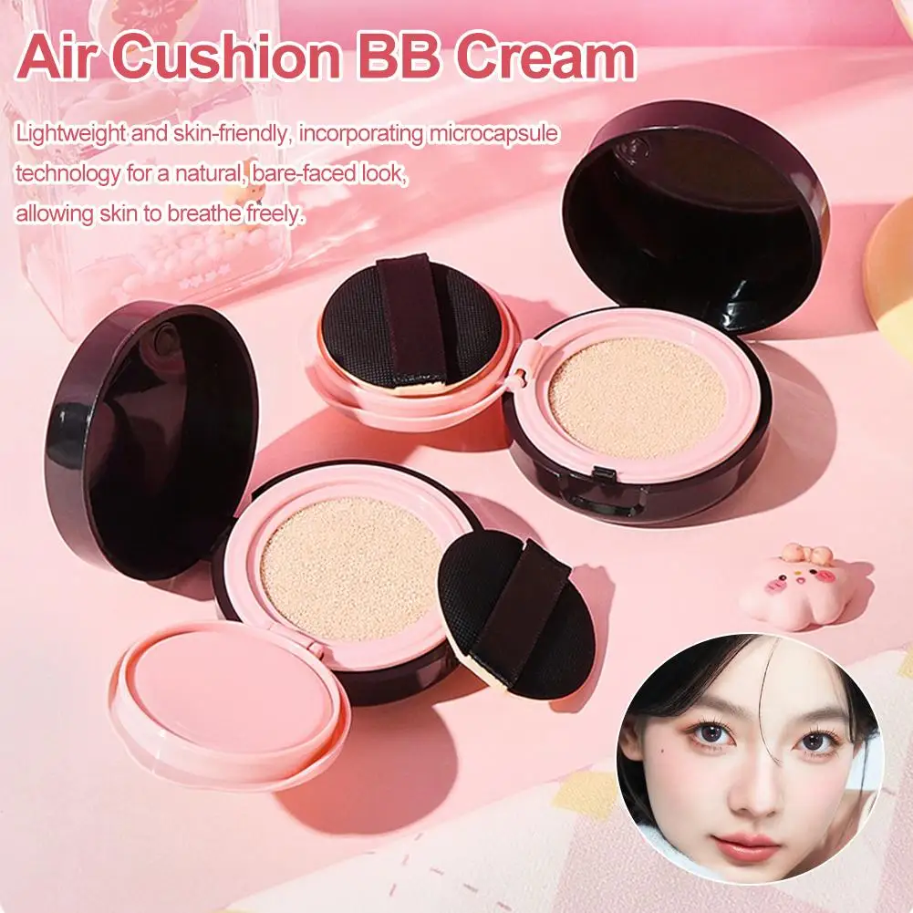 Cushion BB Cream Hautpflegendes, verbessert die Hautstruktur, Make-up, feuchtigkeitsspendender Foundation-Concealer für Gesichtskosmetik