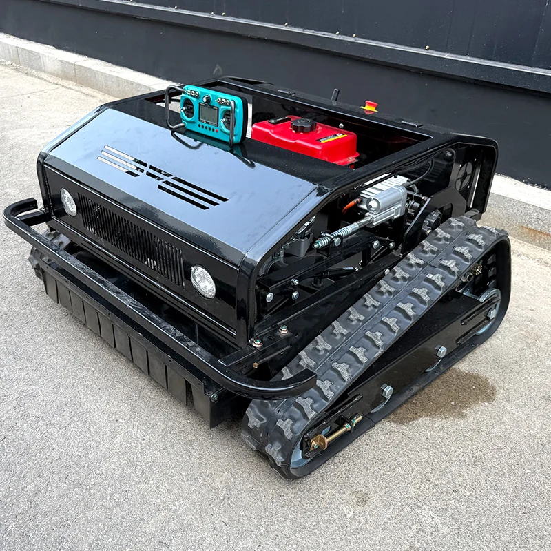 24V Robot Lawn Mower with Remote Control Four-Stroke Cycle All-Terrain Lawn Care Device Customizable Mowing Solution