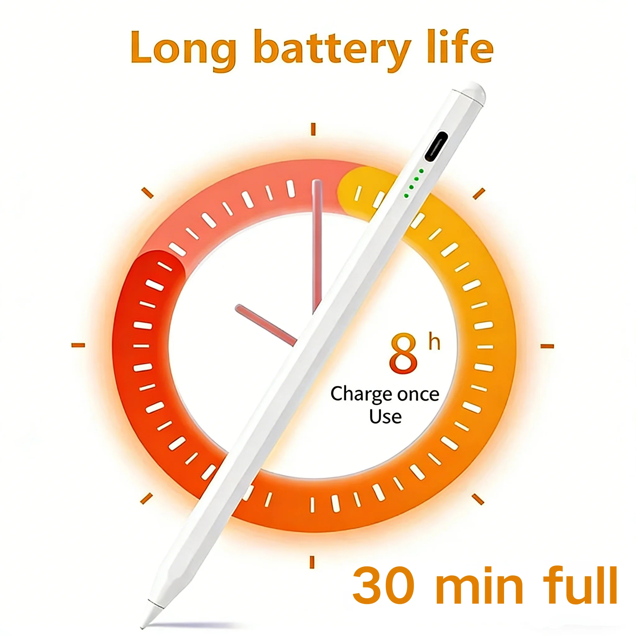 Für Apple Pencil mit Handballenerkennung und Leistungsanzeige iPad Stift für iPad Zubehör 2022 2021 2020 2019 2018 Pro Air Mini Stylus – Detail 1