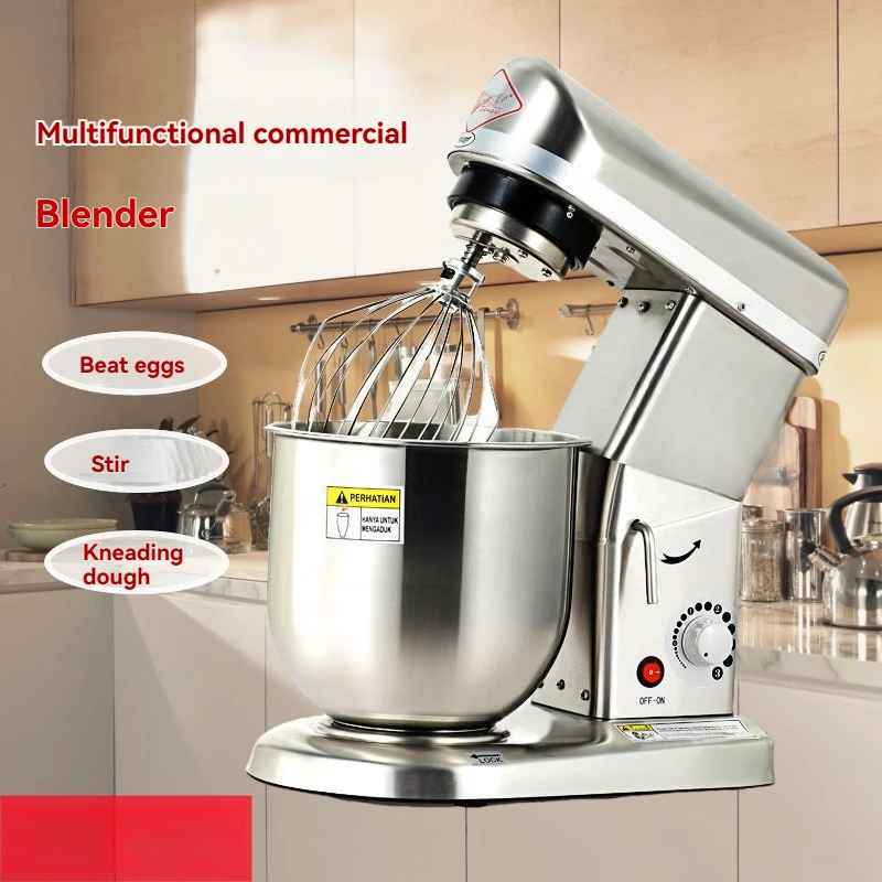 Kitchen Stand Mixer 5L 7L 10L,3-in-1 Dough Egg Beater with Hook,Whisk for Home Baking,Multipurpose Machine