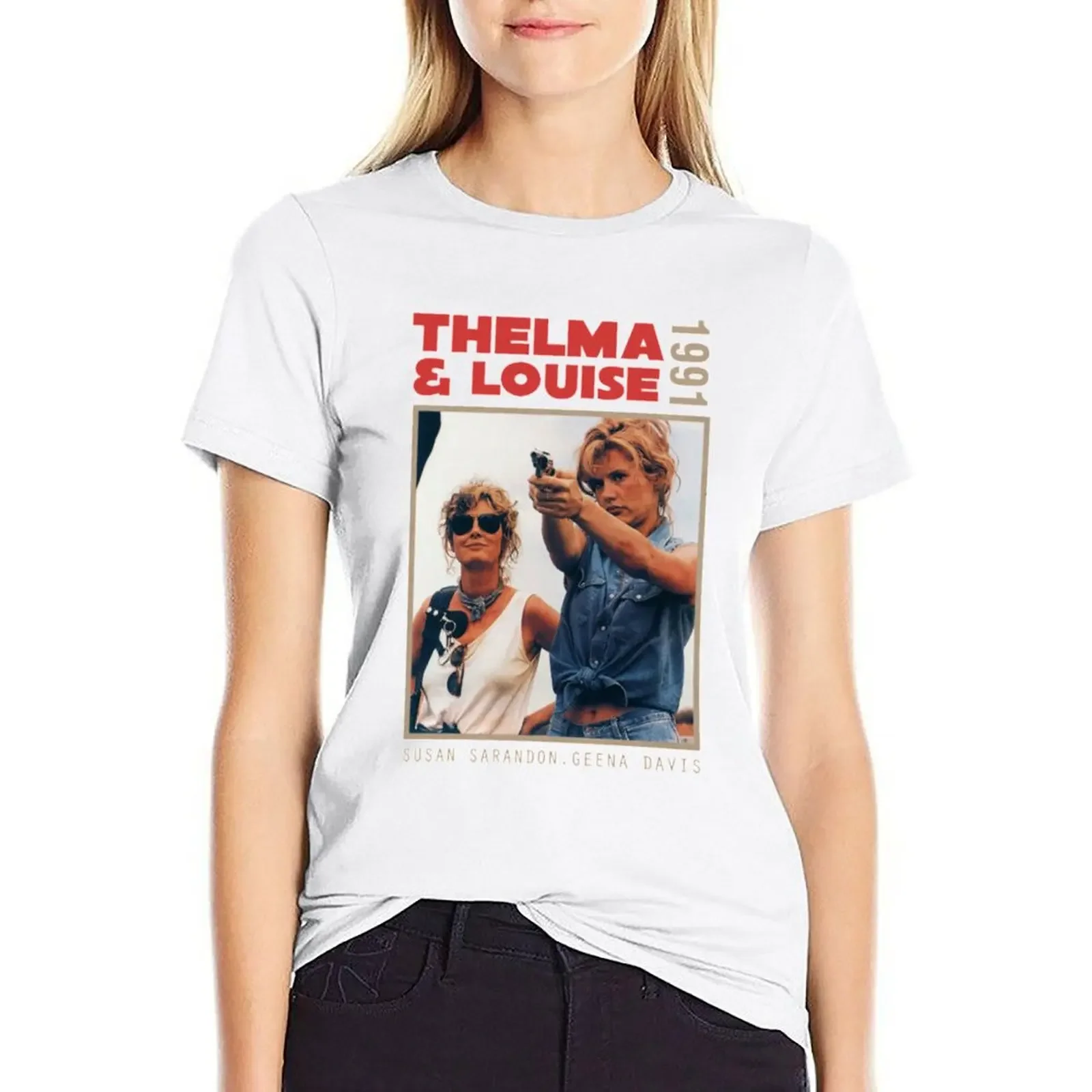 Thelma And Louise T-shirt funny cute clothes Woman clothing