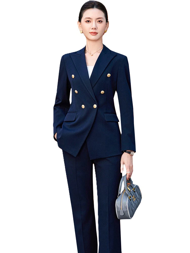 

Women Office Ladies Business Work Pant Suit Female Formal 2 Piece Set