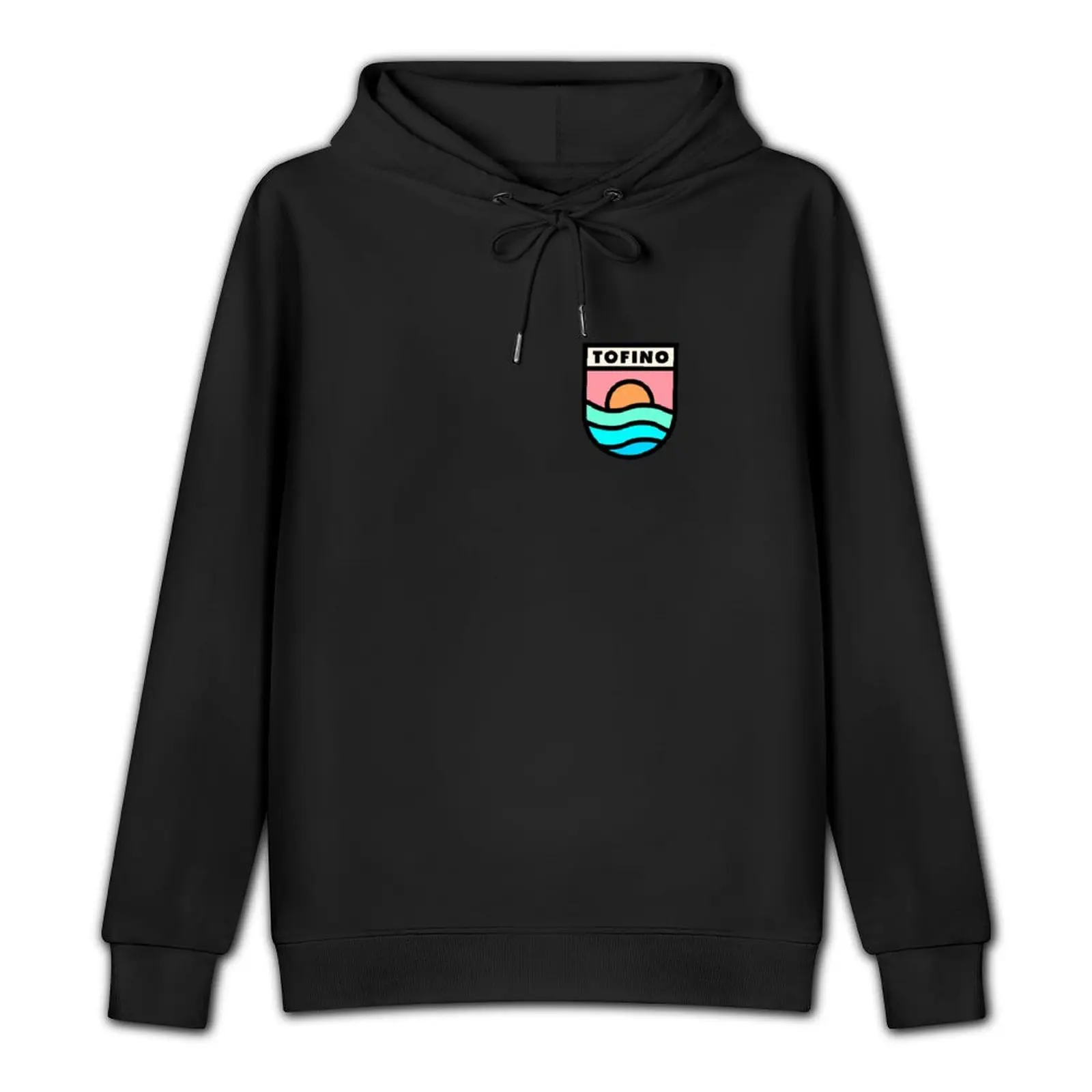 Tofino Retro Badge Black Lines Pullover Hoodie japanese style men's clothes anime clothes winter clothes hoodie oversize