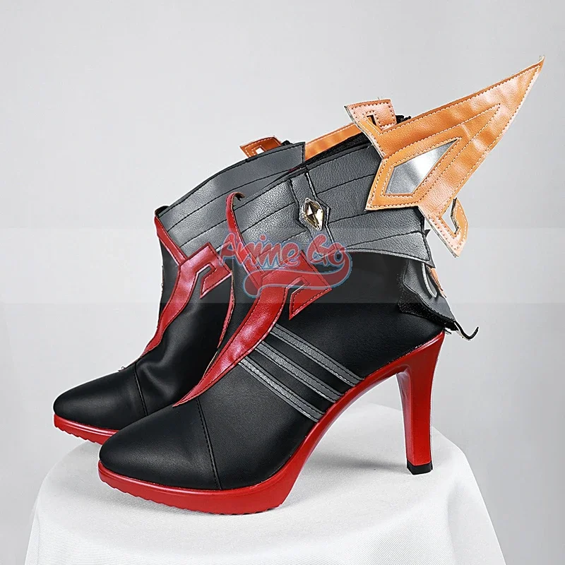 Genshin Impact Pyro Archon Mavuika Cosplay Shoes Ankle Boots for Women C09202