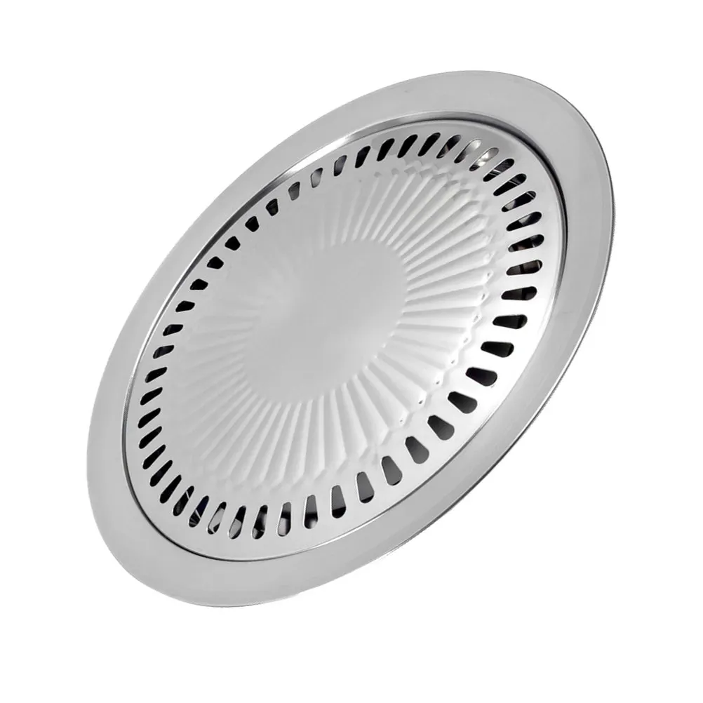 High Performance Non-Stick Barbecue Tray Korean Style Stainless Steel Baking Pan Compatible with Cassette Light