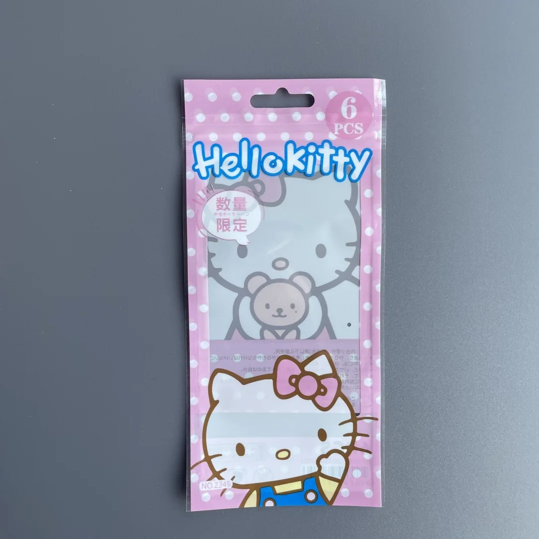 hello kitty ziplock bag gel pen cartoon sanrio kuromi packaging bag transparent pp self-adhesive  kawaii storage anime wholesale