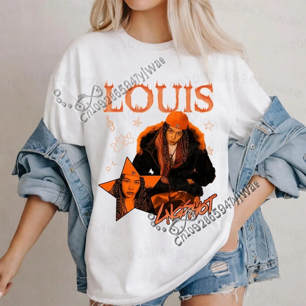 2026 Men Women Lngshot Concert T-Shirt Graphic Tee Ohyuan Woojin Louis Ryul Fans O-Neck T-Shirt Fashion Retro Women T-Shirt