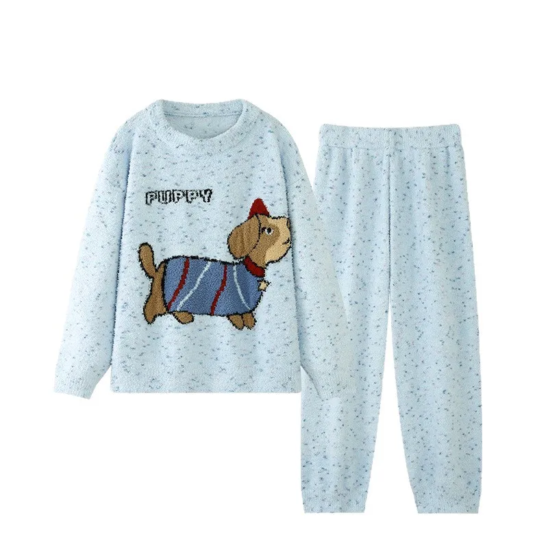 لطيف لينة الكلب الألماني نمط محبوك ثوب النوم الجولة الرقبة المرأة سترة الخريف الشتاء نمط جديد تنوعا طبطب Knitwea #5