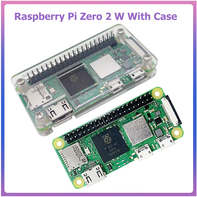 Raspberry Pi Zero 2 W With Case for Pi Zero 2 W