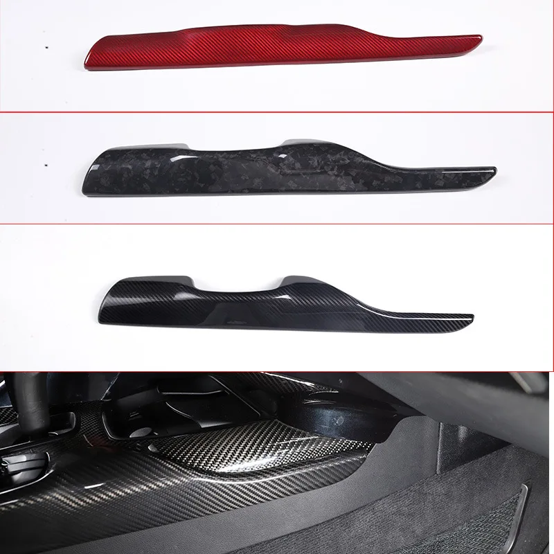 Central Control Passenger Side For 19-22 Toyota Supra Panel, Real Carbon Fiber 1-piece Set