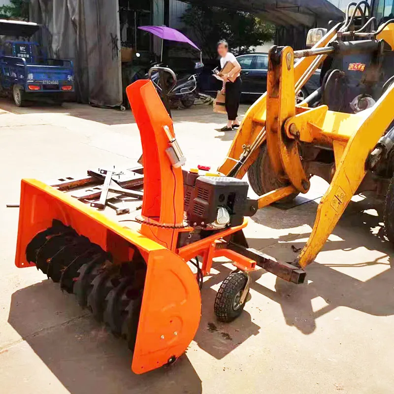 Front-Mounted Snow Plow Road Cleaning Sweeper Self-Powered Vehicle Blower Engine  Removal Machine 1 Year