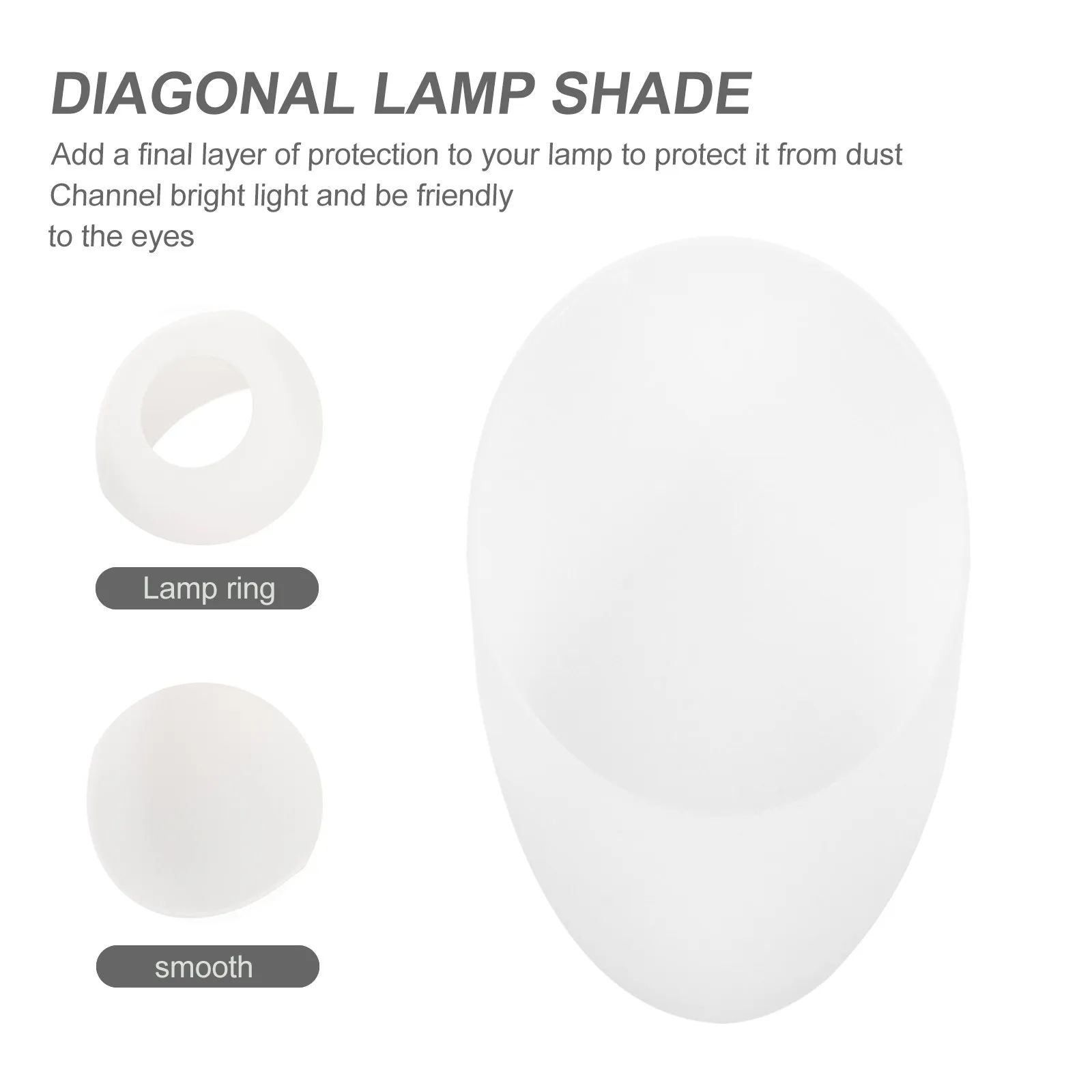 6Pcs Horseshoe Lamp Shade Replacement for Table Floor Wall Hanging Lamps Decorative Dustproof Light Cover Warm Home Atmosphere