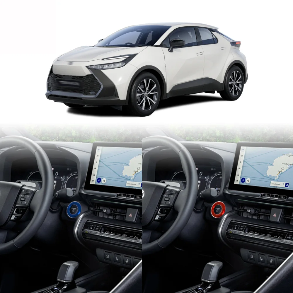 For Toyota CHR C-HR 2024 2025 ABS Car Engine Start Button Ring Decoration Cover Trim Car Interior Car Accessories