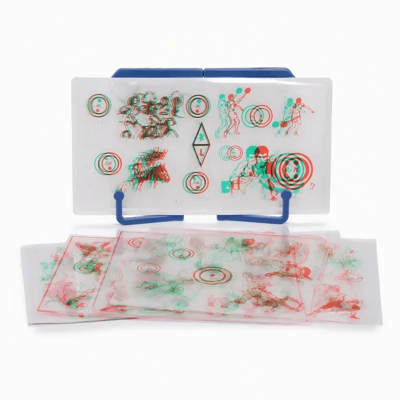 Stereo Eye Training Device Visual Correction Vision Therapy Fixed Transaglyph Red Green Incompatibility Training Cards