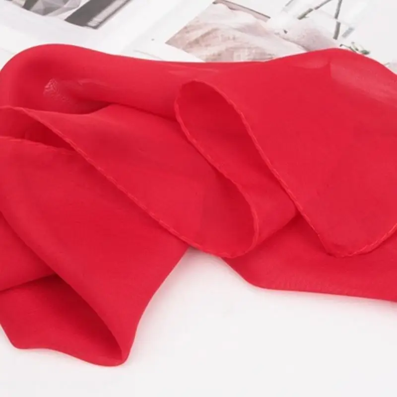 Foulard cou à ruban carré, écharpe en mousseline soie des années 1950, cravate cheveux rétro pour femmes, mouchoir carré des années 50, foulard solide transparent