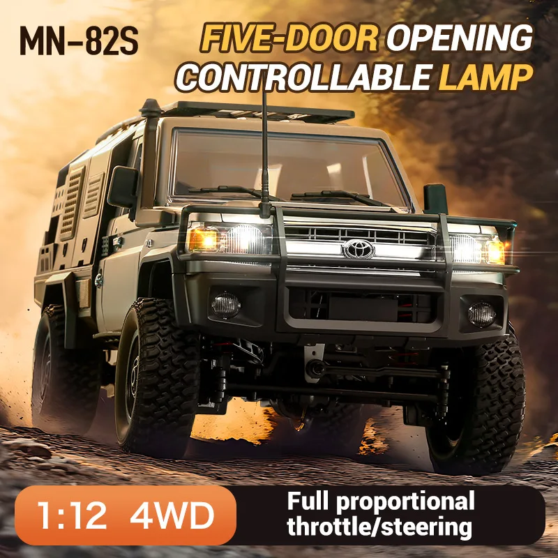 Jjrc New Mn-82s Simulation 1:12 Full Scale Off-Road Vehicle Four-Wheel Drive Pickup Rc Remote Control Car Toy