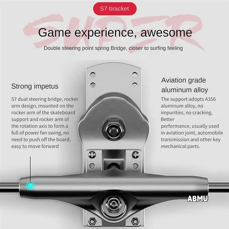 

1 Set S7 Land Rush Support Spring Skateboard Bridge Land Surfboard Support For Front And Rear Axles Of Land Rush Board