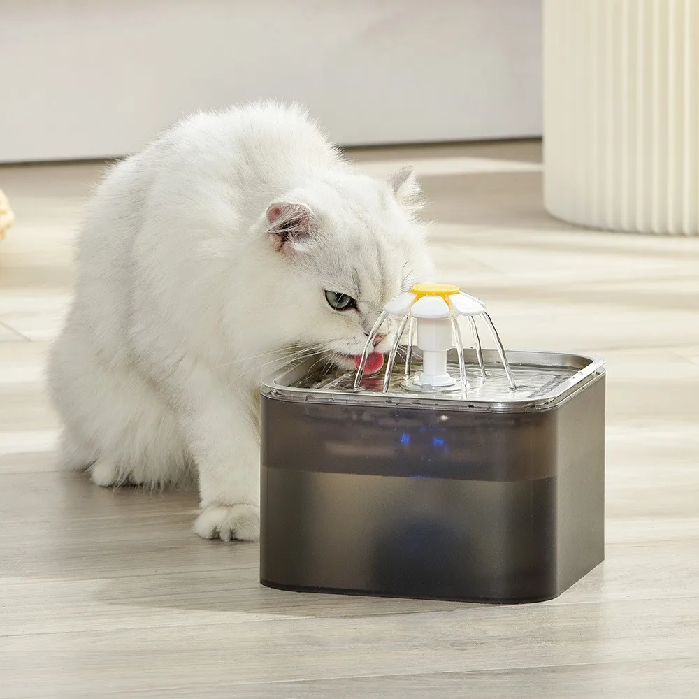

3L Automatic Pet Water Fountain, Ultra-Quiet Circulating Cat Dog Dispenser with Night Light & Filter, Encourages Drinking